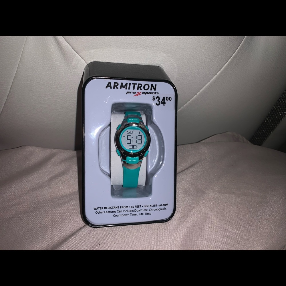 Armitron teal colored digital watch